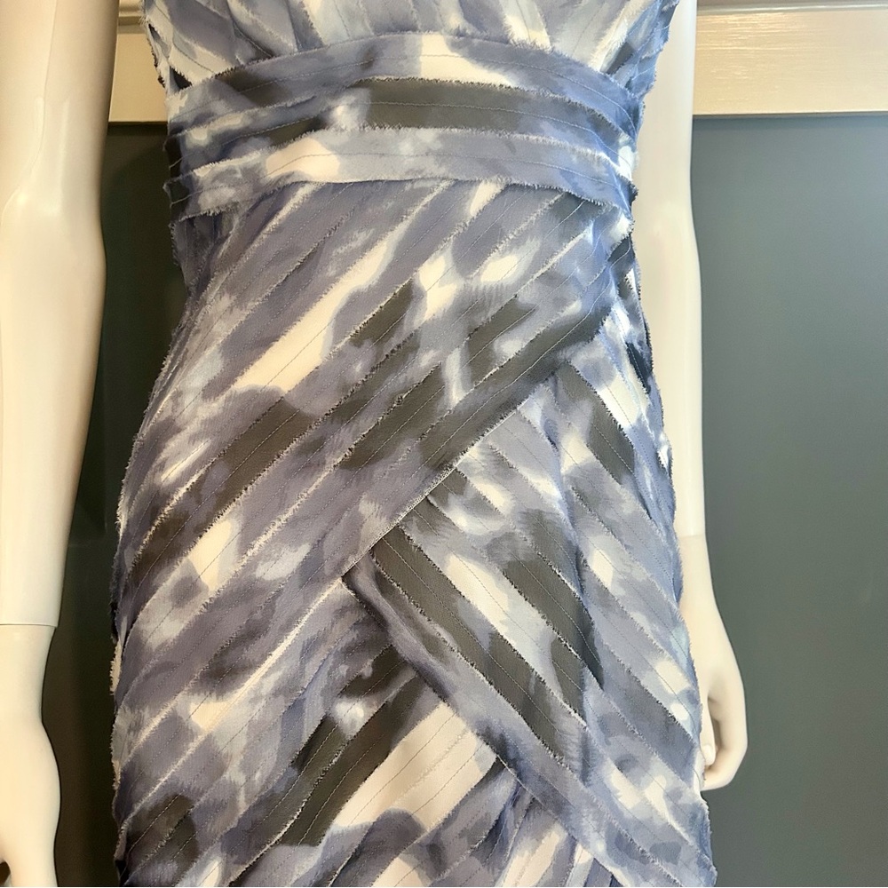 Ann Taylor Distressed Layered Texture Abstract Sheath Dress - Picture 6 of 11